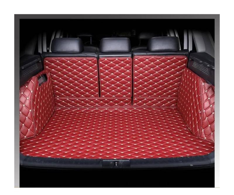 Kofferraummatten Für Dodge Für Caliber 2008 2009 2010 2011 Kofferraum Matte Für Cargo-Liner Teppich Innen Teile Zubehör Abdeckung Kofferraum schutzmatte(Rot) von FTJKKVV