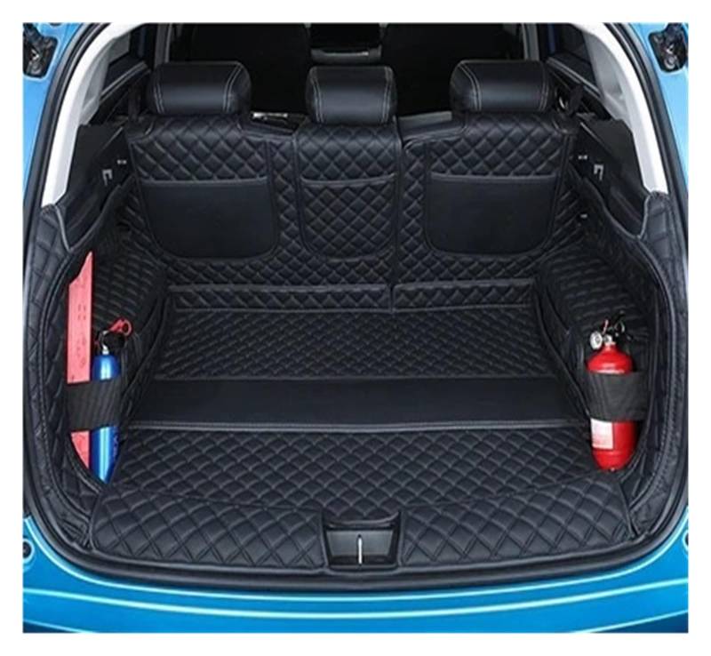 Kofferraummatten Für Haval Für Jolion 2021 Stamm Leder Matten Teile Hinten Boot Liner Styling Anti-Schmutz Schutz Fach Abdeckung Kofferraum schutzmatte(A Black) von FTJKKVV