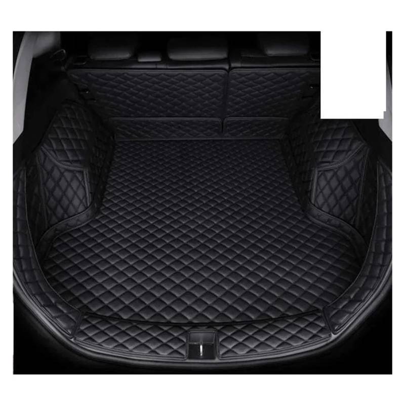 Kofferraummatten Für Hyundai Für Tucson 2015 2016 2017 2018 2019 2020 SUV Cargo-Liner Zubehör Innen Boot Leder Kofferraum Matte Kofferraum schutzmatte(All Black) von FTJKKVV