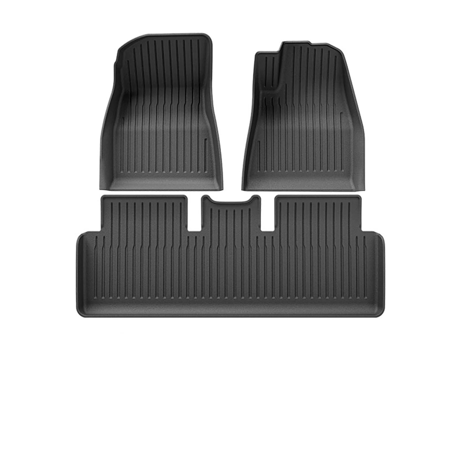 Kofferraummatten Für Tesla Für Modell 3 Highland 2024 Fußmatten Alle Wetter Vorne Hinten Für Cargo Liner Matte wasserdichte Anti-Slip Matten Zubehör TPE Kofferraum schutzmatte(3pcs RHD Floor Mat) von FTJKKVV