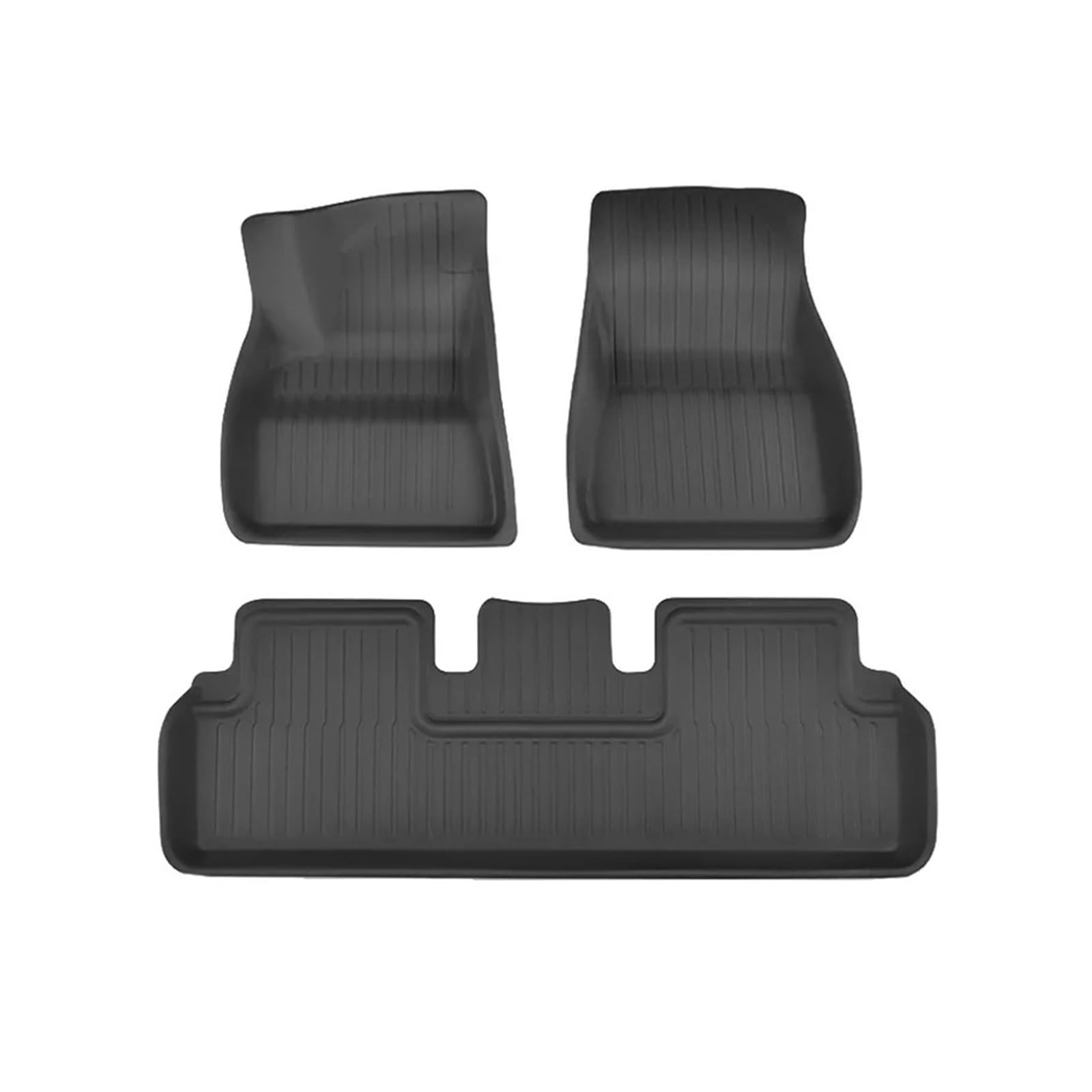 Kofferraummatten Für Tesla Refreshed Für Modell 3 Highland 2024 Passgenaue Fußmatten Allwetter-Teppichbezug Wasserdichtes XPE-Material Kofferraum schutzmatte(3pcs Floor mat) von FTJKKVV