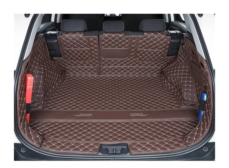 Kofferraummatten Für Toyota Für RAV4 XA50 2019 2020 2021 2022 2023 2024 Für Hybrid Custom Car Stamm Matten Langlebig Für Cargo-Liner Boot Teppiche Zubehör Kofferraum schutzmatte(A Coffee 5pcs,Model 1) von FTJKKVV