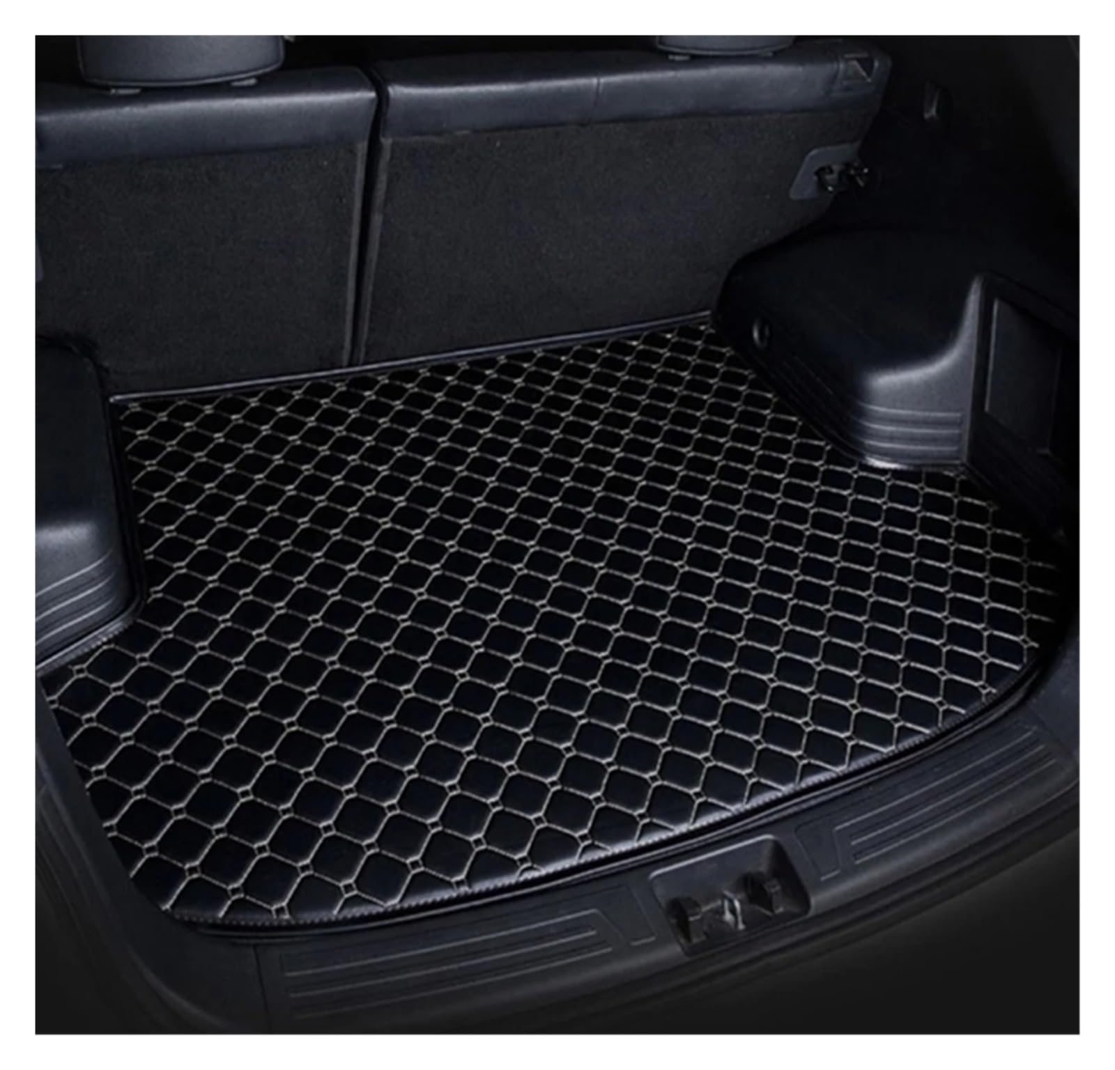 Kofferraummatten Für Volvo Für C30 2006 2007 2008 2009 2010 2011 2012 2013 Kofferraum Matte Flache Seite Hinten Für Fracht Schützen Teppich Liner Boot Abdeckung Kofferraum schutzmatte(Beige) von FTJKKVV