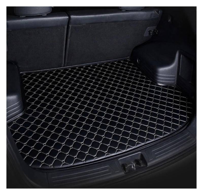 Kofferraummatten Kofferraum Matte Für Volvo XC60 XC90 XC40 S60 S90 V40 V60 V90 S80 C30 C40 EX30 Flache Seite Hinten Für Fracht Schützen Teppich Liner Boot Abdeckung Kofferraum schutzmatte(Black Beige, von FTJKKVV