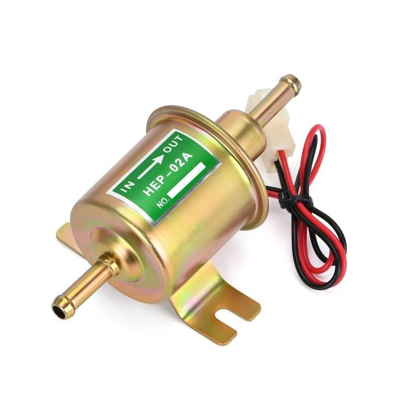 Kraftstoffpumpe Für Auto Motorrad Niederdruck Universal Diesel Benzin Benzin Elektrische Kraftstoffpumpe HEP-02A 12 V 24 V Kraftstoffversorgung Pumpen(12V Gold) von FTJKKVV