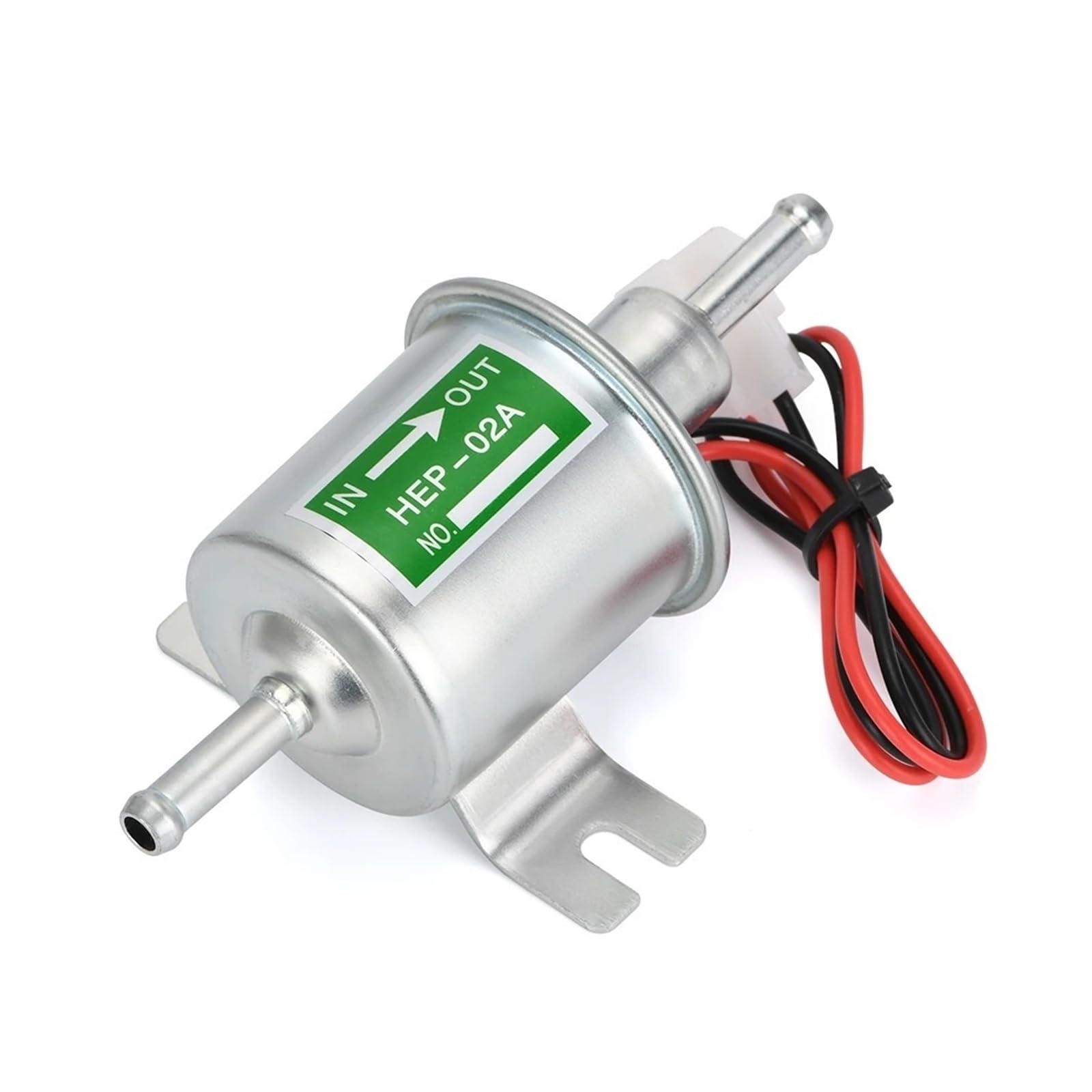 Kraftstoffpumpe Für Auto Motorrad Niederdruck Universal Diesel Benzin Benzin Elektrische Kraftstoffpumpe HEP-02A 12 V 24 V Kraftstoffversorgung Pumpen(12V Silver) von FTJKKVV