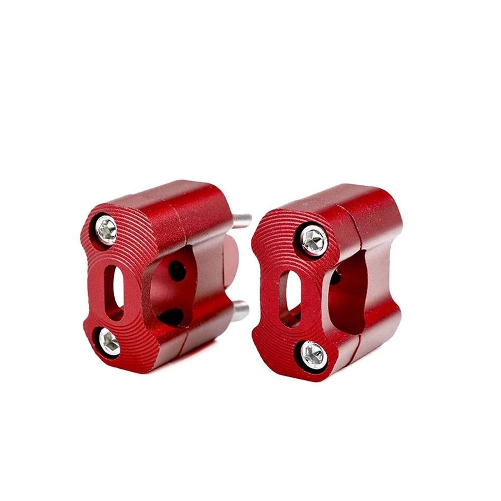 Lenkerklemme Für 7/8 "1-1/8 Für Pit Dirt Motorräder Zwei CNC 22mm 28mm Für Offroad-Motorrad Lenker Klemme Lenker Riser Adapter Lenker Riser(Rot) von FTJKKVV