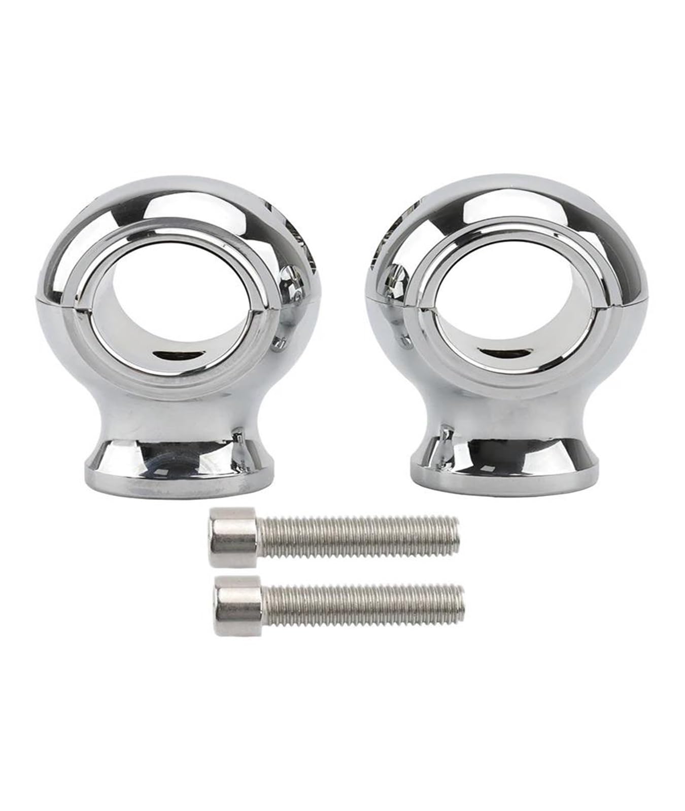 Lenkerklemme Für Shadow Für Dyna Für Chopper Für Bobber Universal 1-1/4 "32mm Motorrad Lenker Riser Clamp Fat Round Erhöhung Montieren Lenker Riser(Chrom) von FTJKKVV