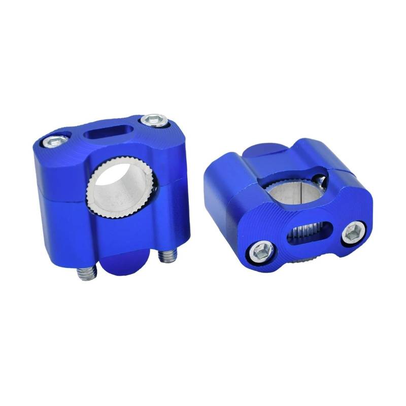 Lenkerklemme Für Suzuki Motocross ATV Dirt Bike Teile 22mm 28mm Motorrad CNC Bar Klemmen Lenker Steigleitungen Adapter Lenker Riser(Blau) von FTJKKVV