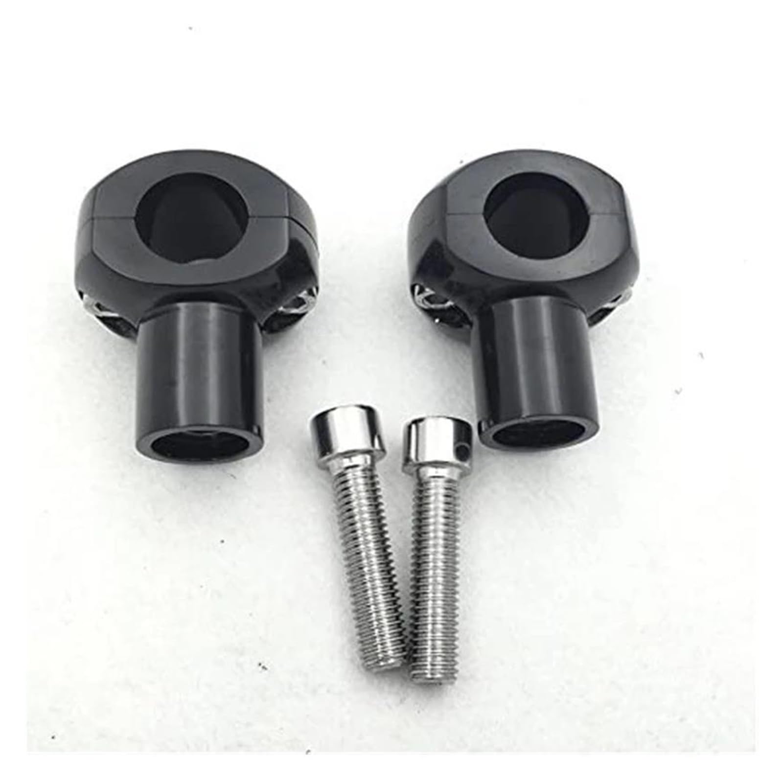 Lenkerklemme Motorrad Lenker Risers Bar Mount Handle Clamp 25mm Für Suzuki Für Davidson Etc. Lenker Riser(Schwarz) von FTJKKVV