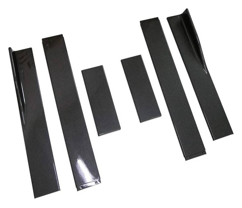 Seitenschweller 2,2 M Universal-Seitenschweller Für G25 G35 G37 2007–2013 Verlängerungskörpersatz Splitterschürze Winglet-Schutz Seitenrock(Kohlefaser-Optik) von FTJKKVV