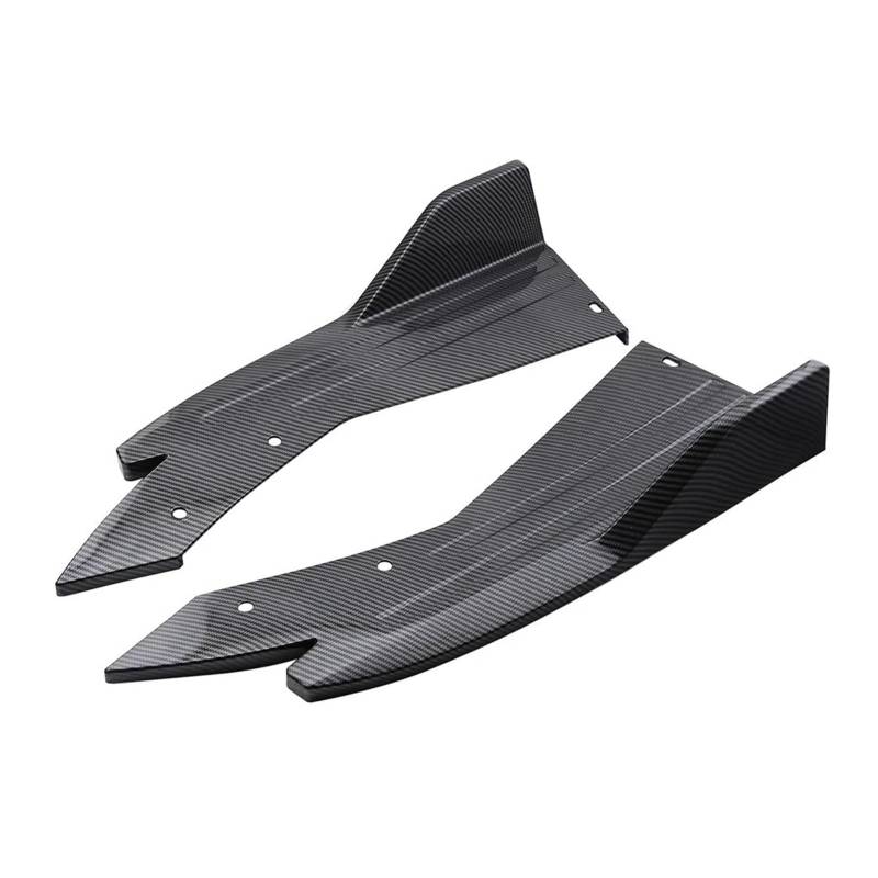 Seitenschweller 2 STÜCKE Universal Auto Seite Kotflügel Flossen Körper Lip Spoiler Kinn Seite Rock Schutz Abdeckungen Hinten Stoßstange Lip Splitter Carbon Faser Seitenrock(Kohlefaser) von FTJKKVV