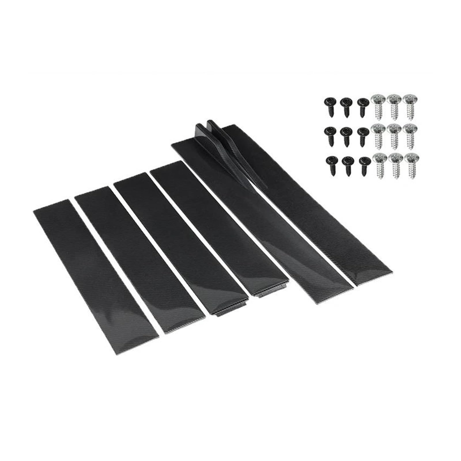 Seitenschweller 6 STÜCKE 2 M 2.2 M Universal Auto Styling Seitenschweller Verlängerung Rocker Panels Lip Wing Splitter Auf Stoßstange Seitenrock(2.2m Bright Black) von FTJKKVV