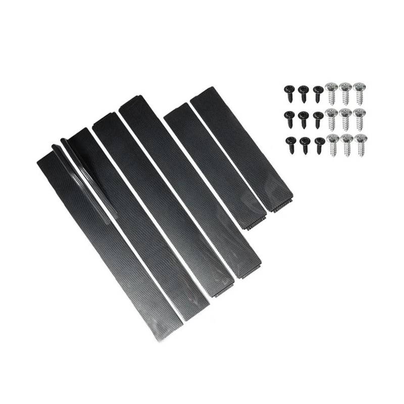 Seitenschweller 6 STÜCKE 2 M 2.2 M Universal Auto Styling Seitenschweller Verlängerung Rocker Panels Lip Wing Splitter Auf Stoßstange Seitenrock(2.2m Carbon Fiber) von FTJKKVV