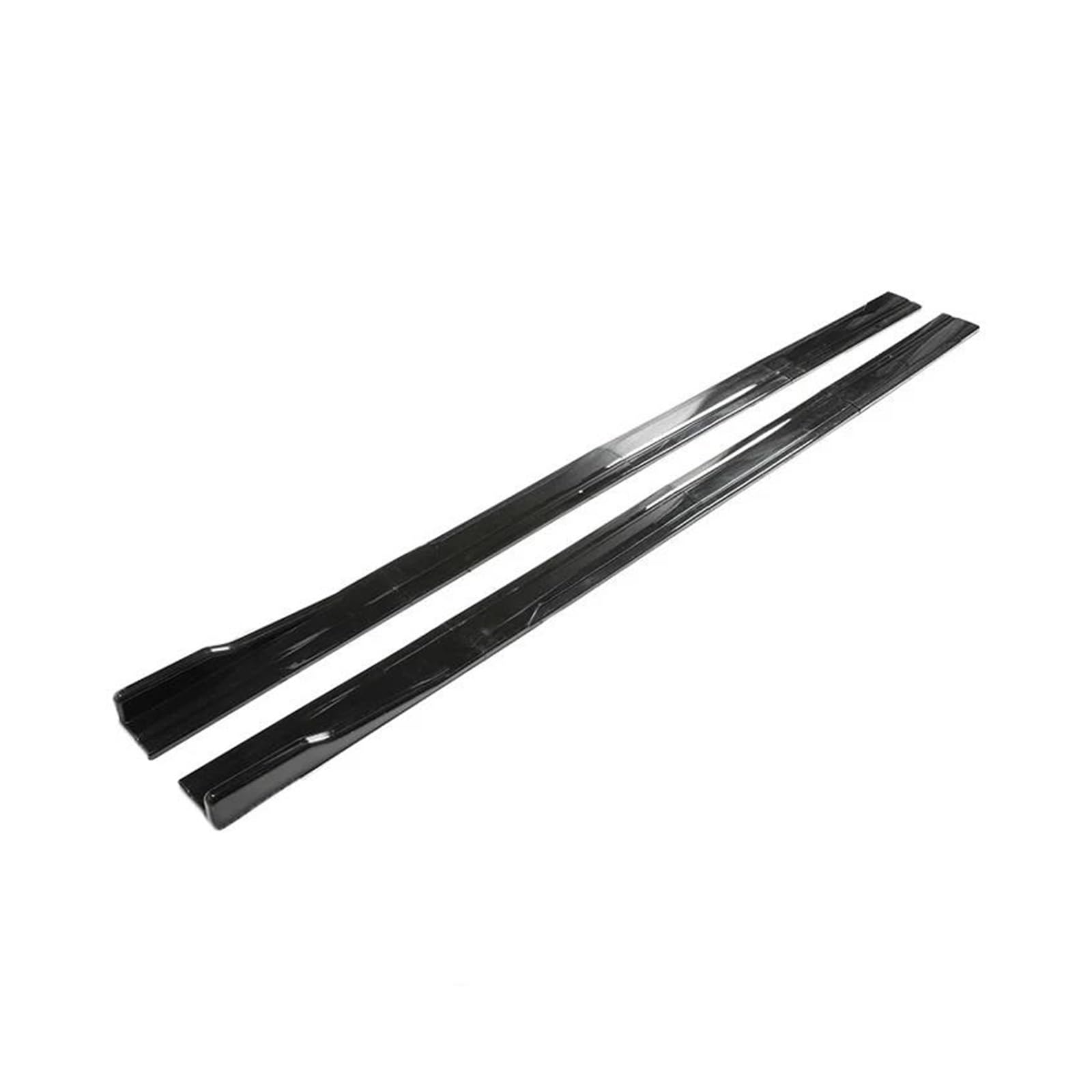 Seitenschweller 8 STÜCKE 2 M/2,18 M Universal Side Rock Erweiterung Rocker Platte Lip Separator Stoßstange Für Toyota Seitenrock(2.18m Glossy Black) von FTJKKVV