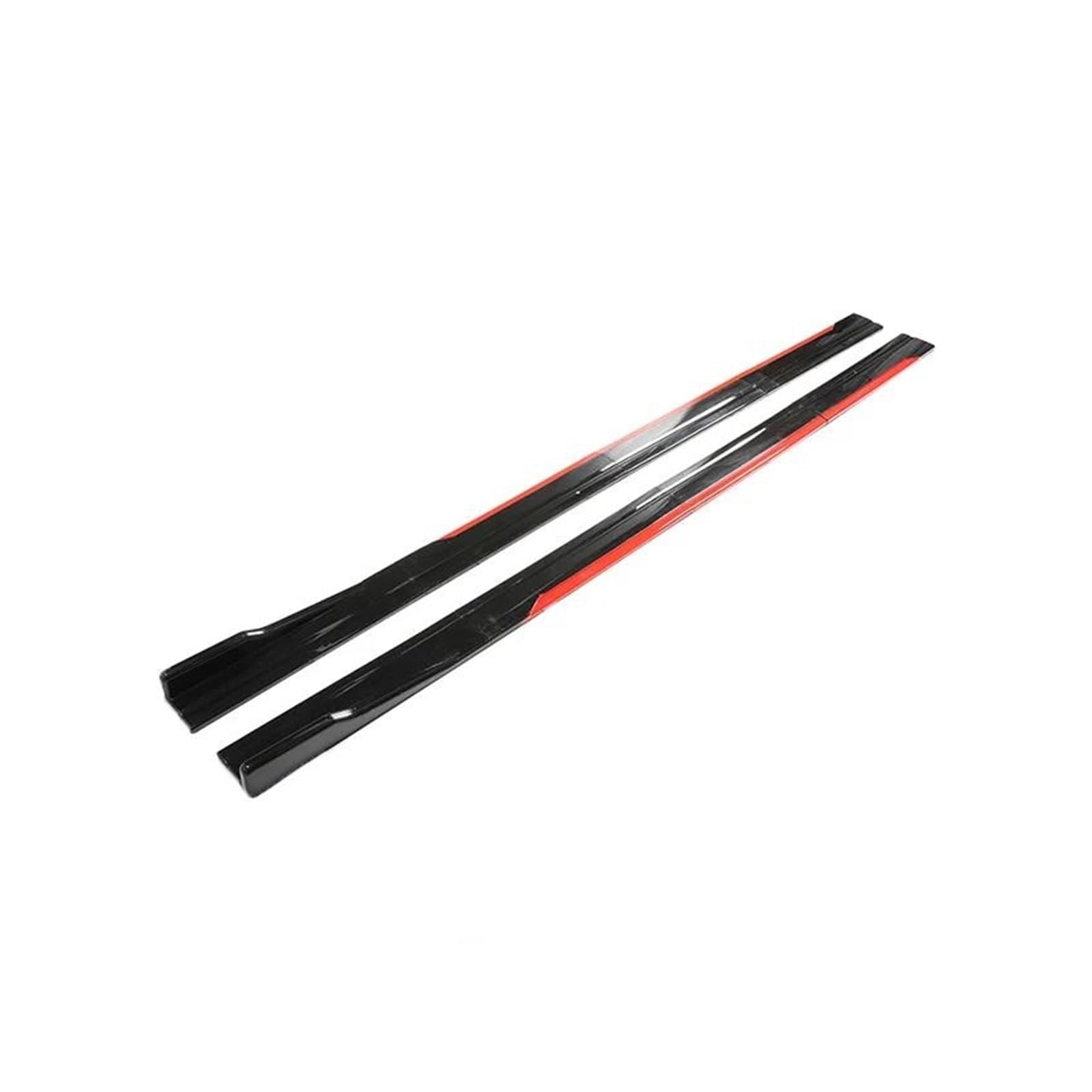 Seitenschweller 8 STÜCKE 2 M/2,18 M Universal Side Rock Erweiterung Rocker Platte Lip Separator Stoßstange Für Toyota Seitenrock(2m Reddish Black) von FTJKKVV