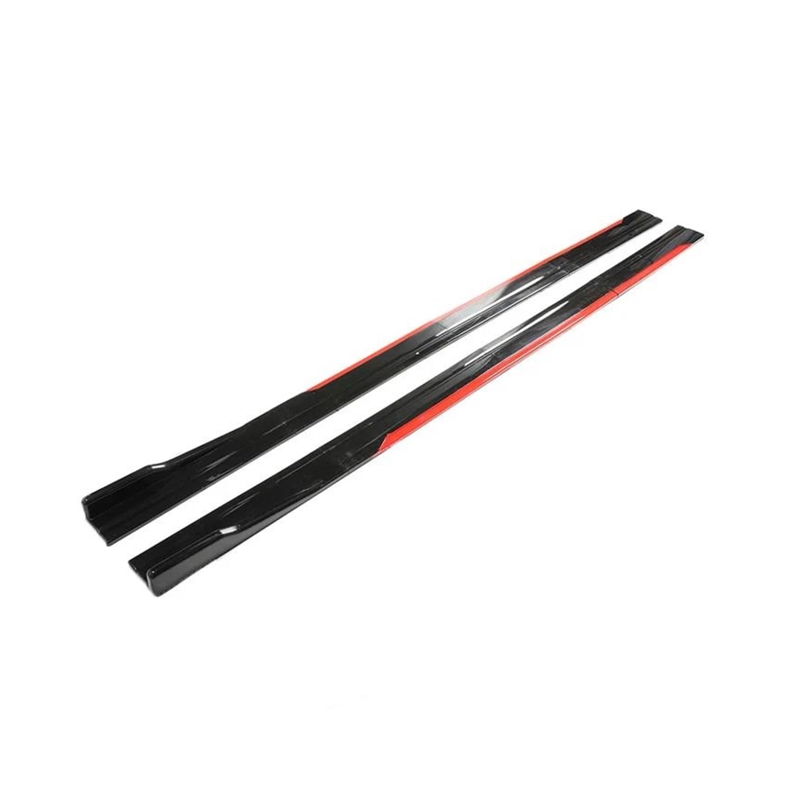 Seitenschweller 8 STÜCKE 2M/2,18M Universal Side Rock Erweiterung Rocker Platte Lip Separator Stoßstange Für Seitenrock(2.18mReddish Black) von FTJKKVV