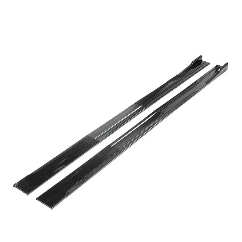 Seitenschweller 8 STÜCKE Auto Seitenschweller Einstellbare Stoßstange Kohlefaser Modifiedextension Rocker Plate Lippe Für Seitenrock(2m Black) von FTJKKVV