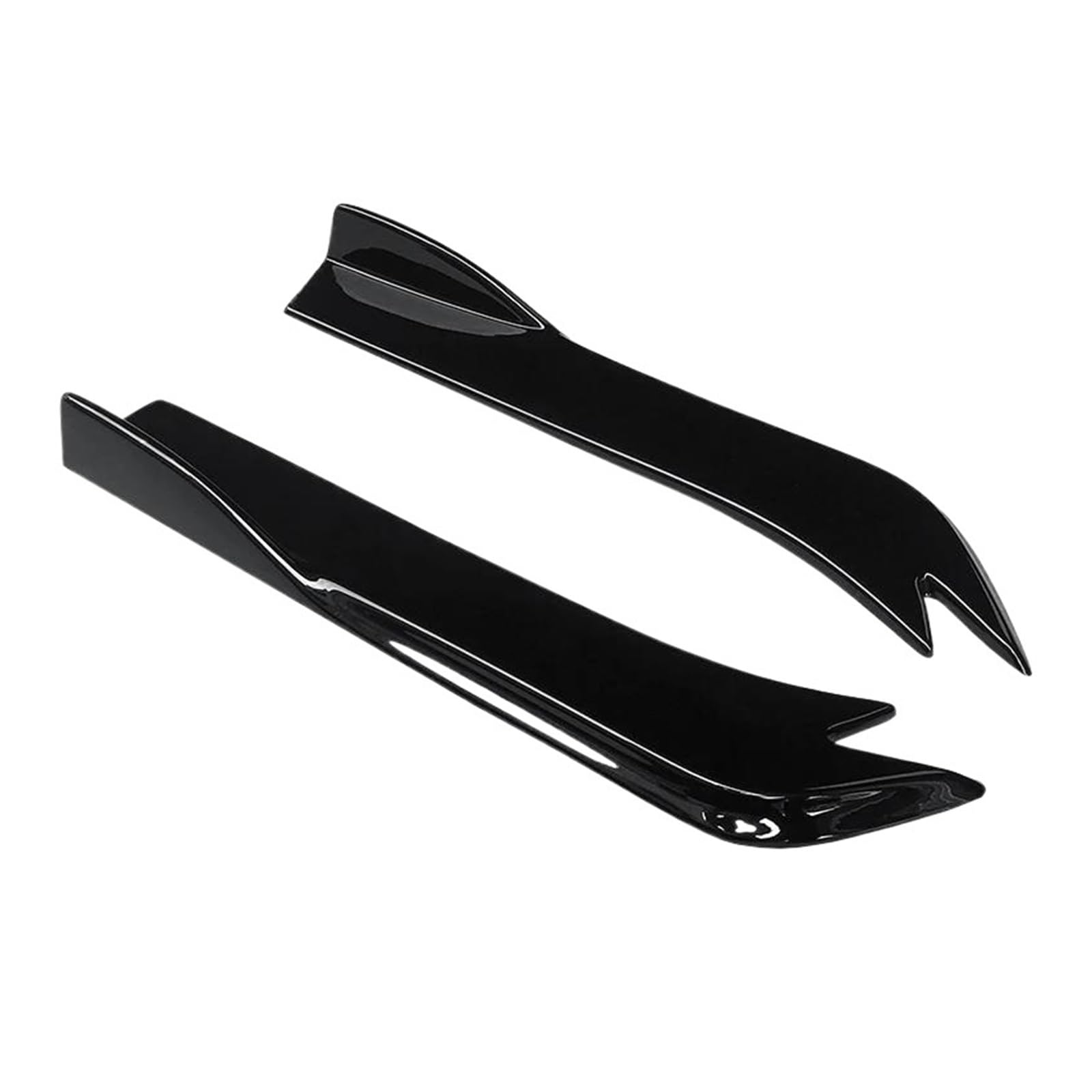 Seitenschweller Auto Heckstoßstange Splitter Schürzen Kofferraumlippe Spoiler Canard Flügel Diffusor Wrap Winkel Carbon Fiber Look Für Kia K5 2011-2019 Seitenrock(Gloss Black) von FTJKKVV