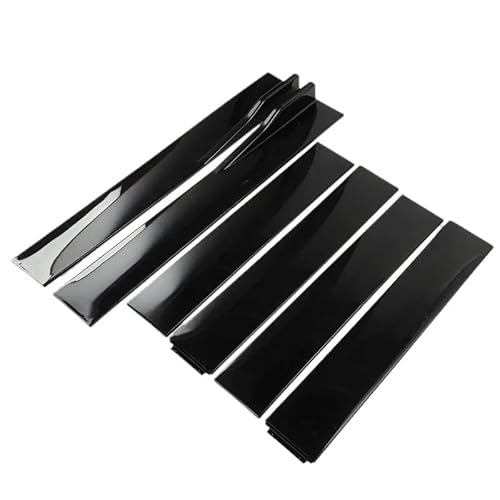 Seitenschweller Universal 2,2M/2m ABS Seite Spoiler Auto Zubehör Auto Seite Röcke Erweiterung Spoiler Rocker Panels Lip Splitter Für Seitenrock(Shiny Black 2m) von FTJKKVV