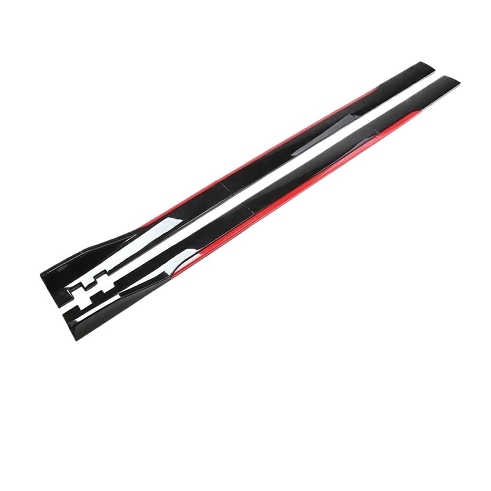 Seitenschweller Universal Auto Styling Seite Röcke Erweiterung Diffusor Bodykit Außen Zubehör Für Toyota Seitenrock(220cm Black Red) von FTJKKVV