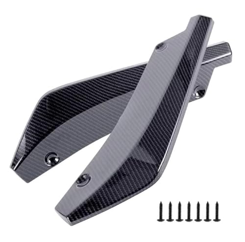 Seitenschweller Universal Seitenschwellerverlängerung Auto Vorne Hinten Stoßstange Streifen Lip Spoiler Diffusor Splitter Kratzschutz Carbon Fiber Winglets Für Seitenrock(Kohlefaser) von FTJKKVV