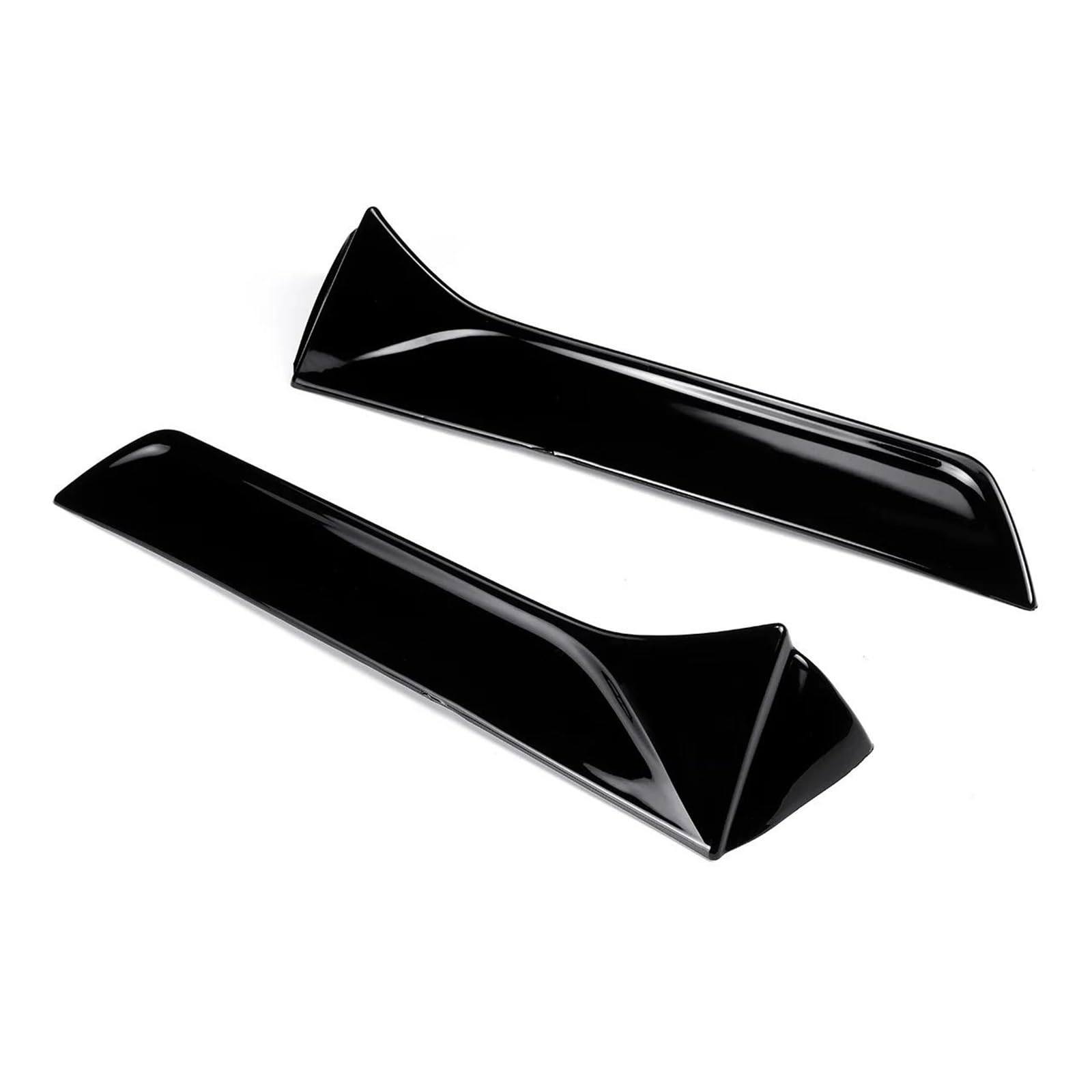 Splitter 1 Paar Heckscheiben-Seitenspoilerflügel Für Seat Für Leone 5F Für FR MK3 MK3.5 2013-2021 Styling Auto Canards Splitter Glänzend Schwarz Spoiler von FTJKKVV