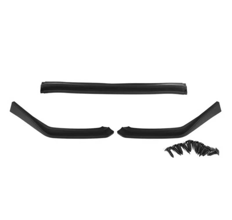 Splitter 3 Stücke Für Subaru Für WRX Für STI 2015-2019 Auto Front Stoßstange Splitter Lippe Kinn Spoiler Diffusor Stoßstange Body Kit Carbon Look Spoiler(Matt-schwarz) von FTJKKVV