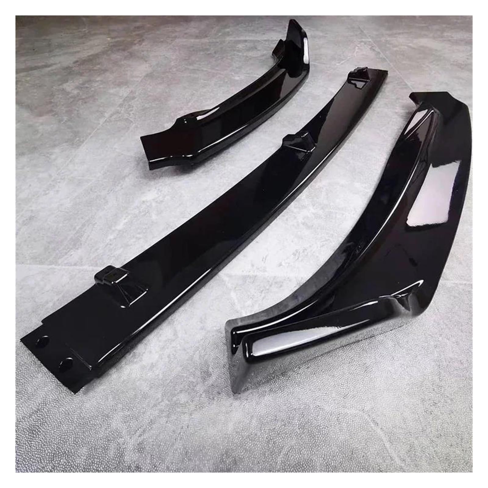 Splitter 3 Stücke Für VW Für Passat B8 2014-2019 Auto Vorderen Stoßfänger Lip Spoiler Limousine Stoßstange Lip Guards Abdeckung Front Lip Cap Spoiler Bodykit Spoiler(Glossy Black) von FTJKKVV