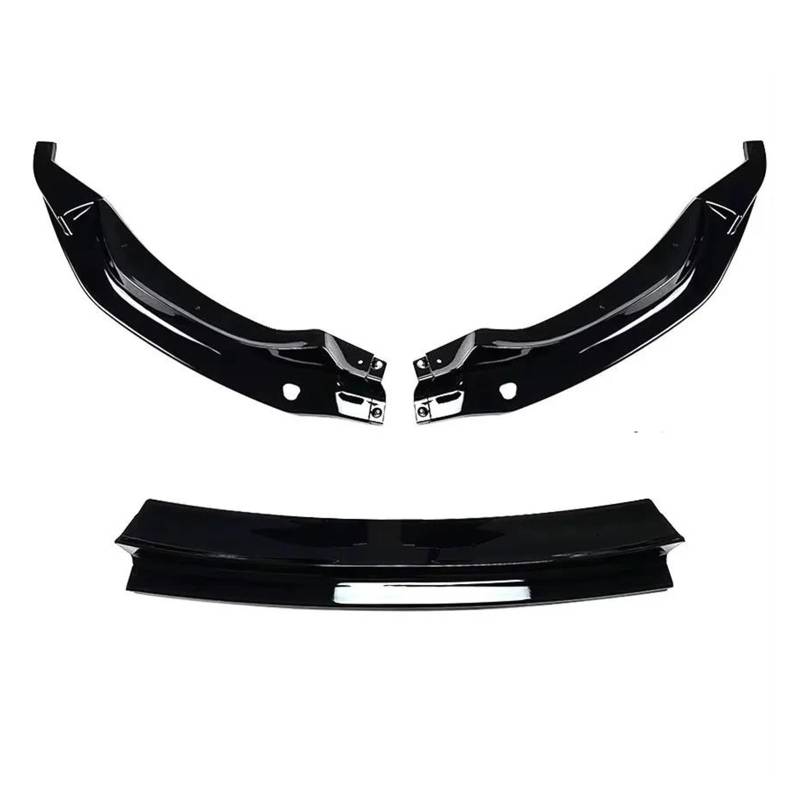 Splitter 3PCS Für M3 F80 M4 F82 F83 2015-2020 Tuning Auto Vorderen Stoßfänger Lip Spoiler Splitter Diffusor Splitter Abdeckung Gurad Body Kits Spoiler(Gloss Black) von FTJKKVV