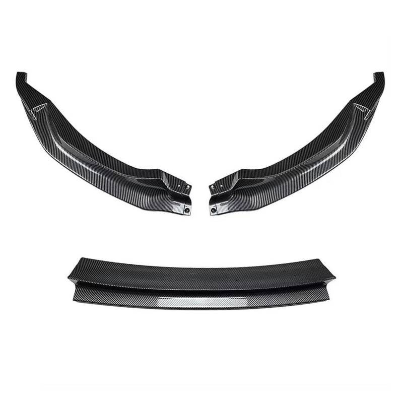 Splitter 3PCS Für M3 F80 M4 F82 F83 2015-2020 Tuning Auto Vorderen Stoßfänger Lip Spoiler Splitter Diffusor Splitter Abdeckung Gurad Body Kits Spoiler(Kohlefaser-Optik) von FTJKKVV