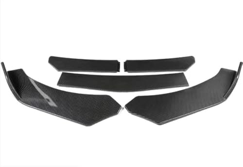 Splitter 4/5 STÜCKE Universal Auto Front Blade Stoßstange Lip Body Kit Spoiler Splitter Stoßstange Canard Lip Splitter Für Etc. Kohlefaser Spoiler(5Pcs Carbon Fiber) von FTJKKVV