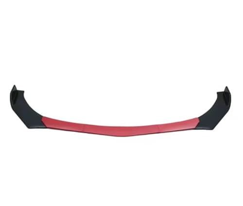 Splitter 4/5 STÜCKE Universal Auto Front Blade Stoßstange Lip Body Kit Spoiler Splitter Stoßstange Canard Lip Splitter Für Etc. Kohlefaser Spoiler(5Pcs Red Black) von FTJKKVV