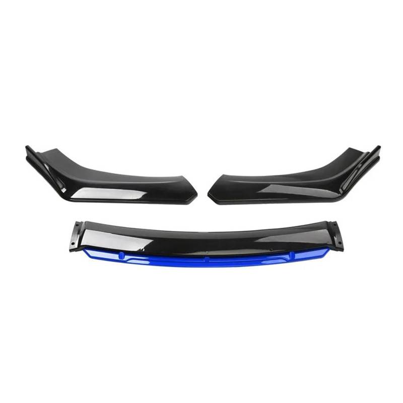 Splitter 4 STÜCKE Universal Auto Frontstoßstange Lip Body Kit Vorne Unten Kinn Stoßstange Abdeckung Lippe Frontspoiler Spoiler Canard Splitter Diffusor Spoiler(Black with Blue) von FTJKKVV