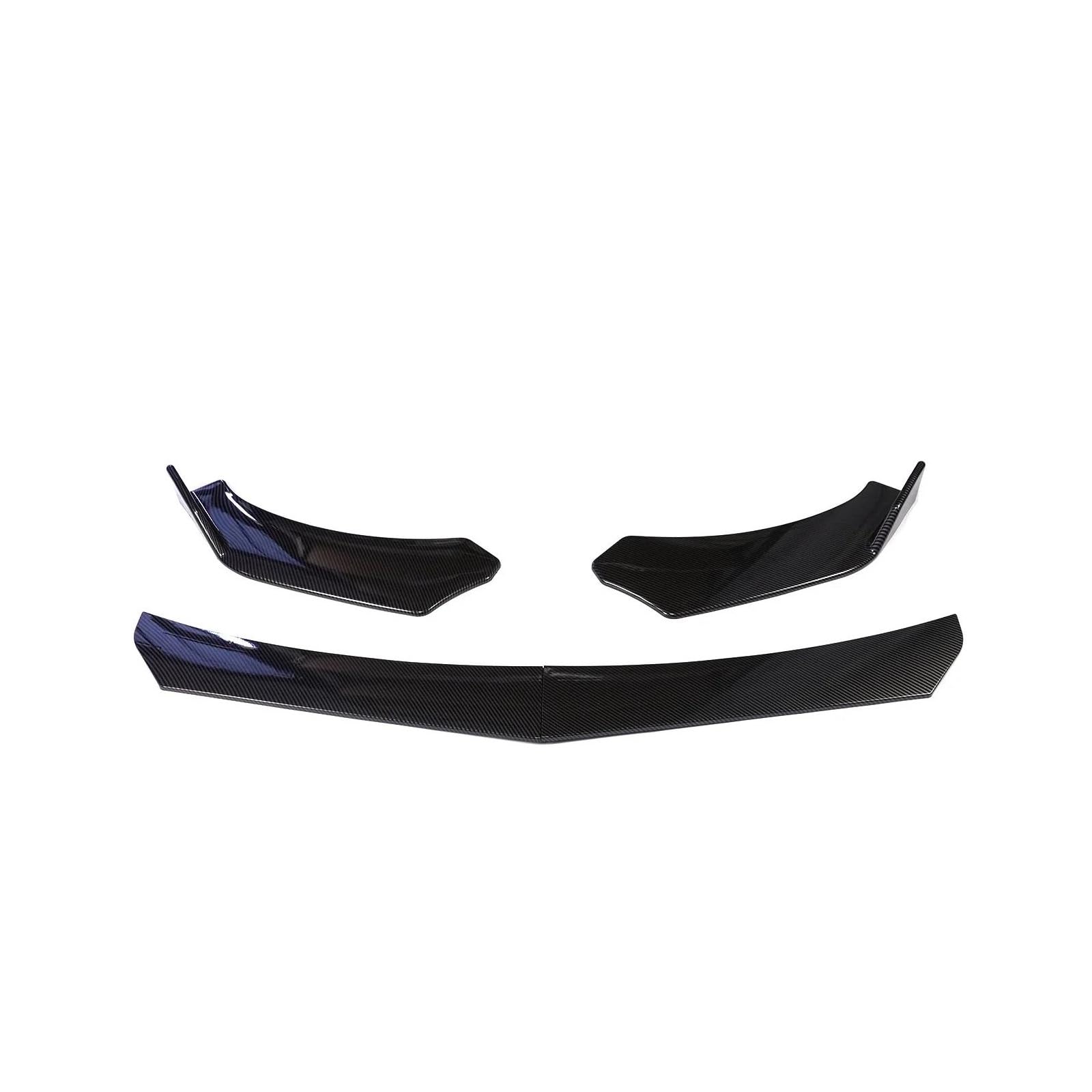 Splitter 4PCS Car Front Bumper Lip Body Kit Spoiler Splitter Diffusor Einstellbar Universal Carbon Fiber Canard Splitter Für Etc. Spoiler(B-Style Carbon) von FTJKKVV