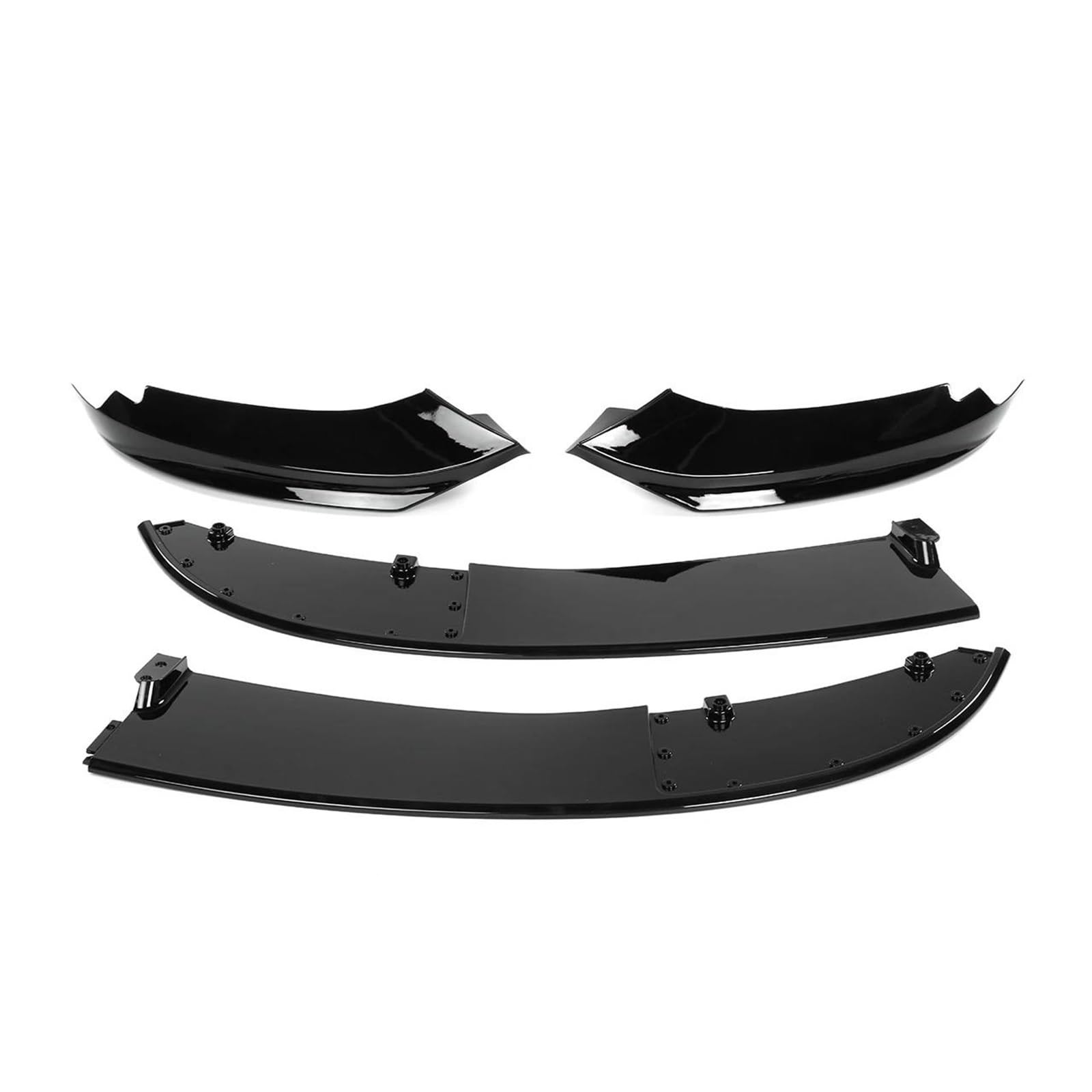 Splitter 4er-Serie Für F32 F33 F36 4er-Serie Sport 2014-2020 F32 Auto Frontstoßstange Lip Body Kit Spoiler Schutzabdeckung Seitensplitter Spoiler(Glossy Black) von FTJKKVV