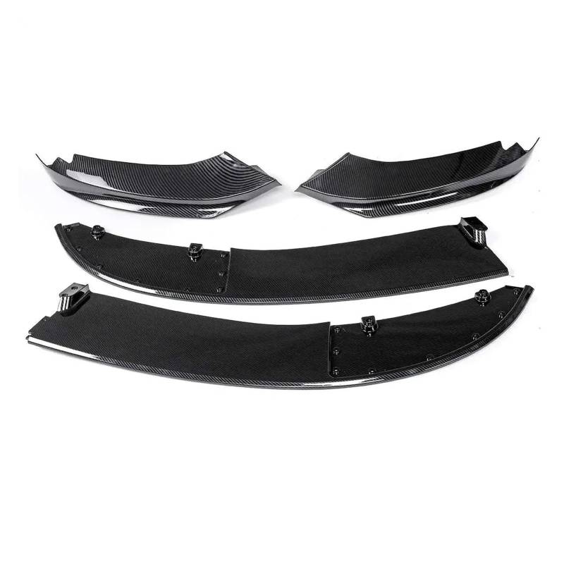 Splitter 4er-Serie Für F32 F33 F36 4er-Serie Sport 2014-2020 F32 Auto Frontstoßstange Lip Body Kit Spoiler Schutzabdeckung Seitensplitter Spoiler(Kohlefaser-Optik) von FTJKKVV