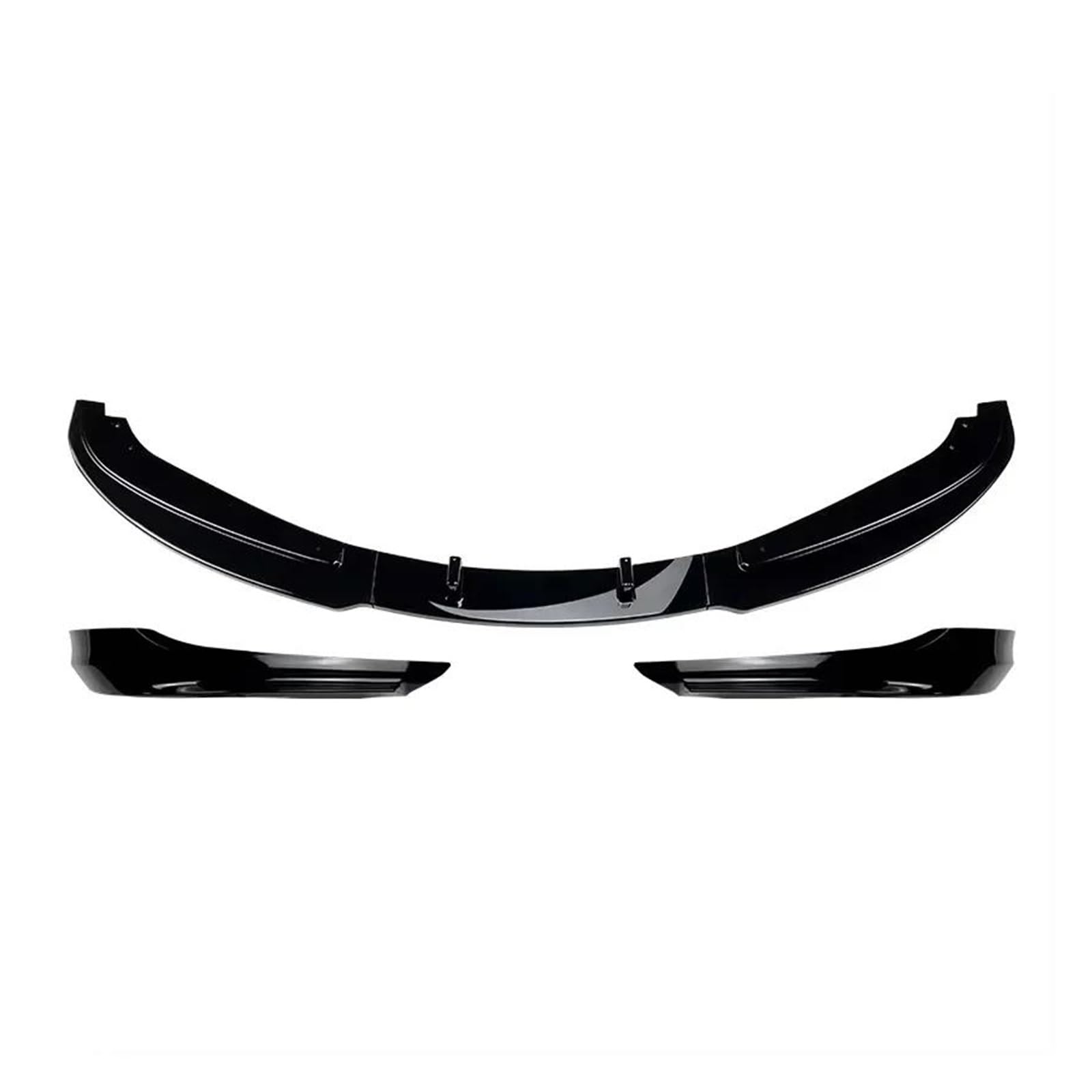 Splitter Auto Front Lip Splitter Diffusor Body Kits Spoiler Stoßstange Wache Schutz Für 3 Serie E90 E91 Für LCI 320i 330i 2009-2012 Spoiler(Gloss Black Set) von FTJKKVV