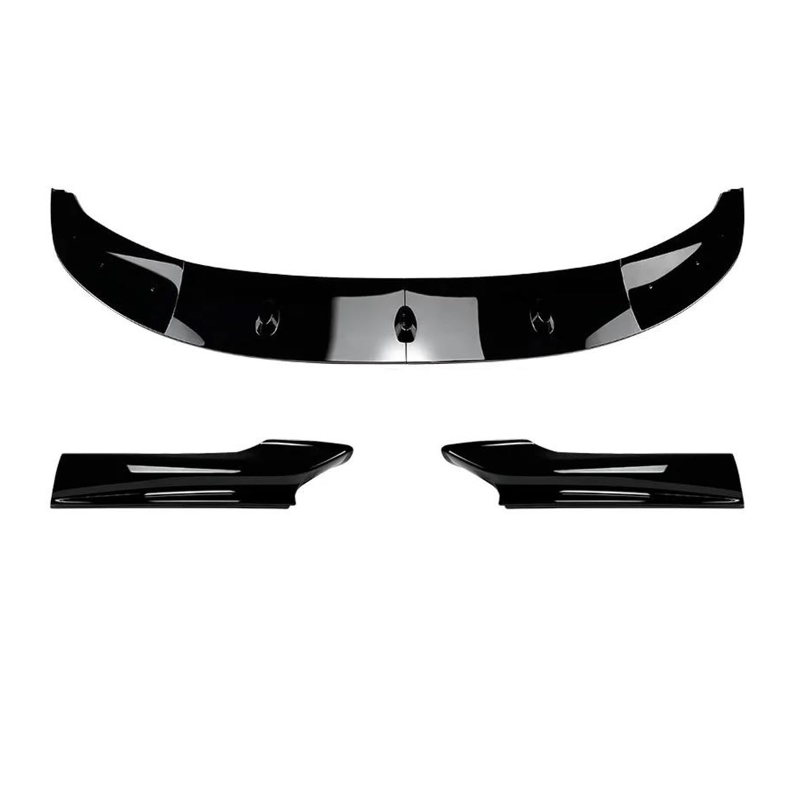 Splitter Auto Front Stoßstange Lip Body Kit Spoiler Splitter Stoßstange Canard Lip Splitter Zubehör Für 5 Series F10 F11 Sport 2011-2017 Spoiler(Gloss Black) von FTJKKVV