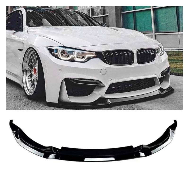 Splitter Auto Frontspoiler Spoiler Unterlippe Body Kit Separator Schutz Schwarz Stil Frontlippe Fitti Für F80 M3 F82 F83 M4 2015-2020 Spoiler(Glossy Black) von FTJKKVV