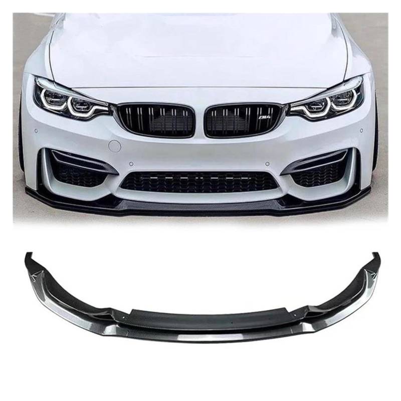 Splitter Auto Frontspoiler Spoiler Unterlippe Body Kit Separator Schutz Schwarz Stil Frontlippe Fitti Für F80 M3 F82 F83 M4 2015-2020 Spoiler(Kohlenschwarz) von FTJKKVV