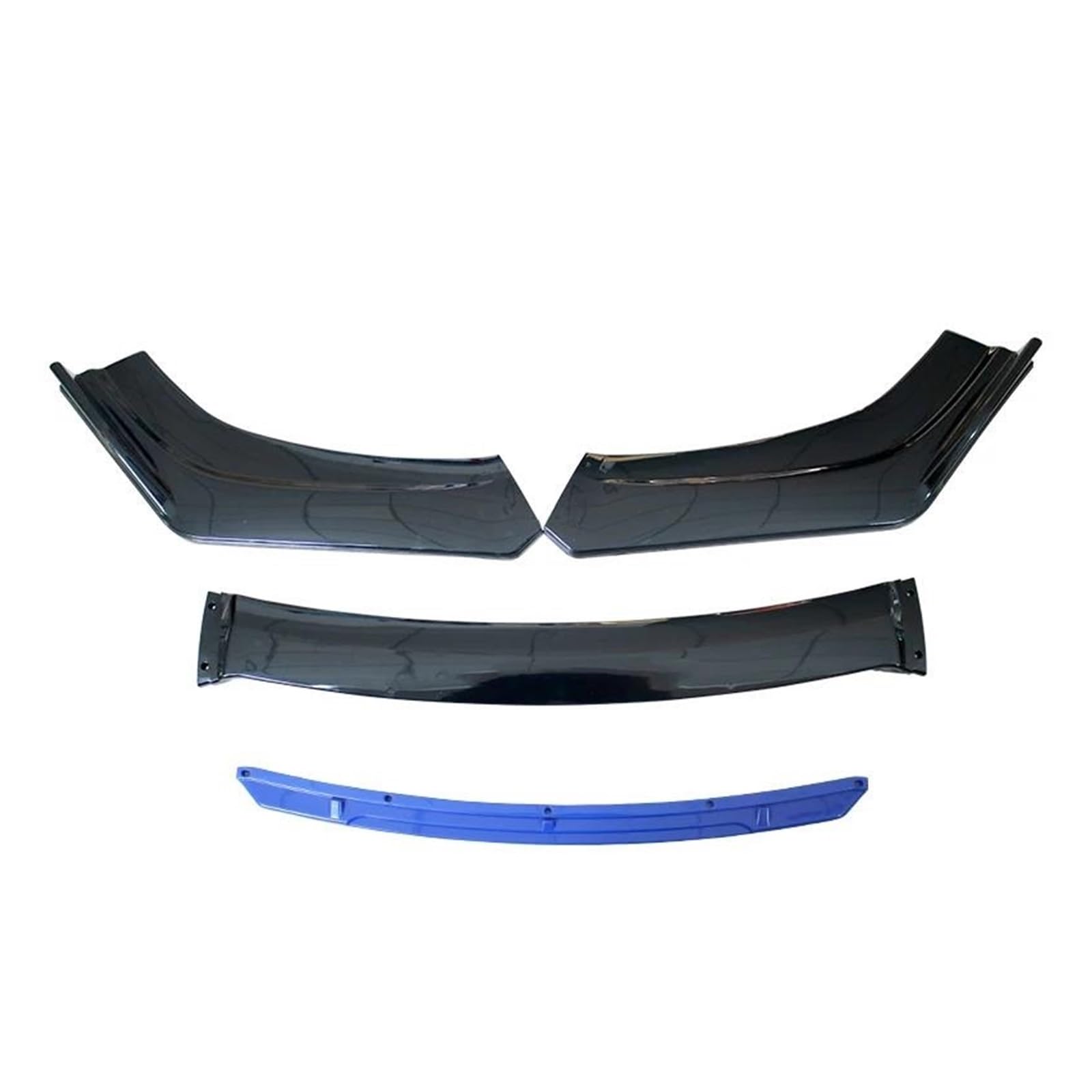 Splitter Auto Modifikation Universal Auto Frontstoßstange Lip Body Kit Spoiler Splitter Diffusor Rot Schwarz Blau Canard Splitter ABS Kunststoff Spoiler(A-Blue) von FTJKKVV