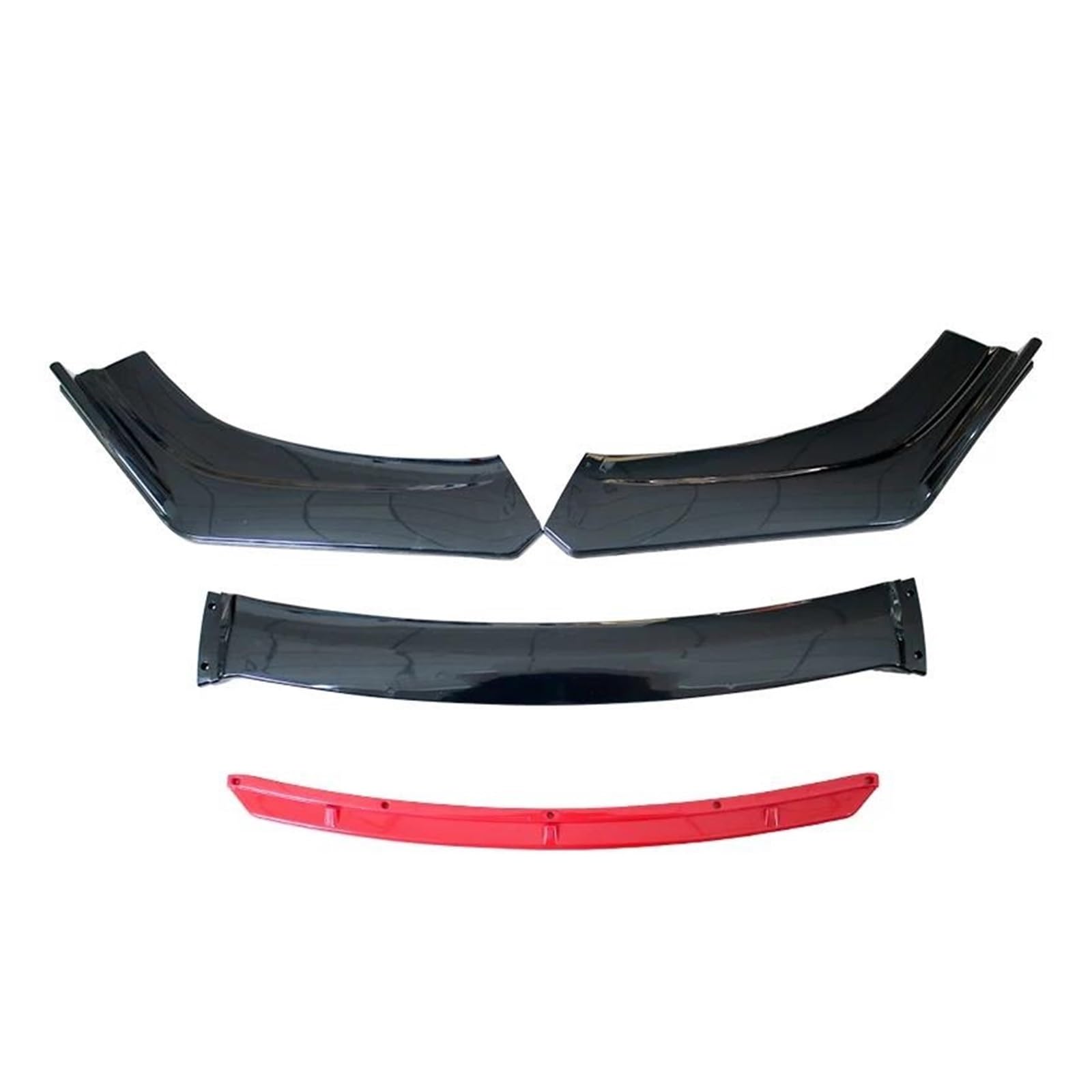 Splitter Auto Modifikation Universal Auto Frontstoßstange Lip Body Kit Spoiler Splitter Diffusor Rot Schwarz Blau Canard Splitter ABS Kunststoff Spoiler(B-Red) von FTJKKVV