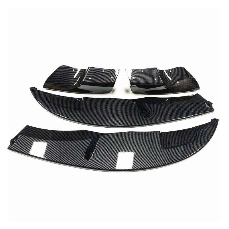 Splitter Autozubehör Autodiffusor Glänzend Schwarz Frontschürzenlippe Für E90 E92 E93 M3 2007-2013 Lowaer Splitter Blade Guard Flap Spoiler(Kohlefaser-Optik) von FTJKKVV