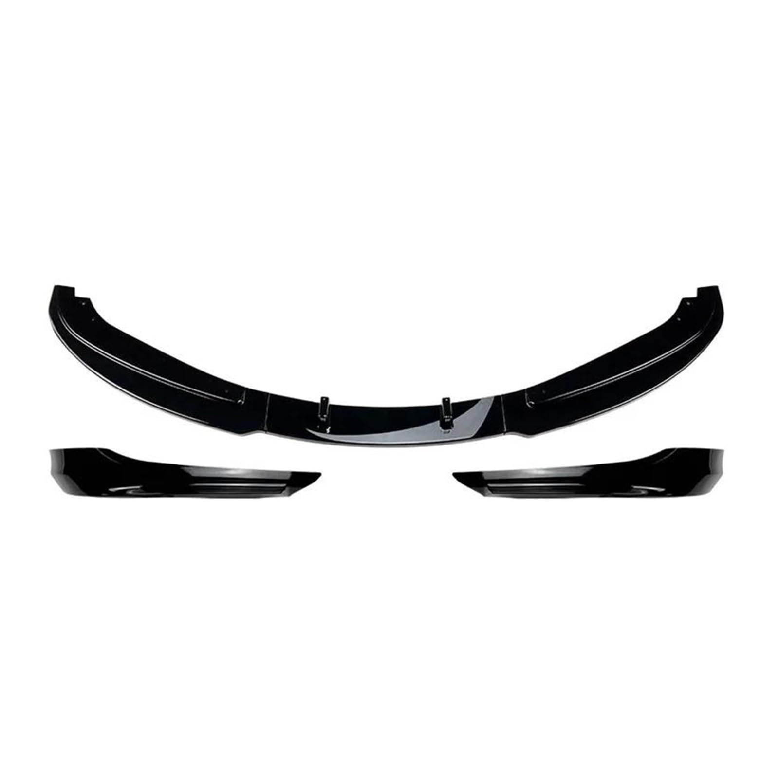 Splitter FRONTSTOßSTANGE Unten Splitter Kinn Lip Spoiler Facelift Tuning FÜR 3ER E90 E91 LCI 320i 318i 320d 2009-2012 Spoiler(Glossy Black) von FTJKKVV