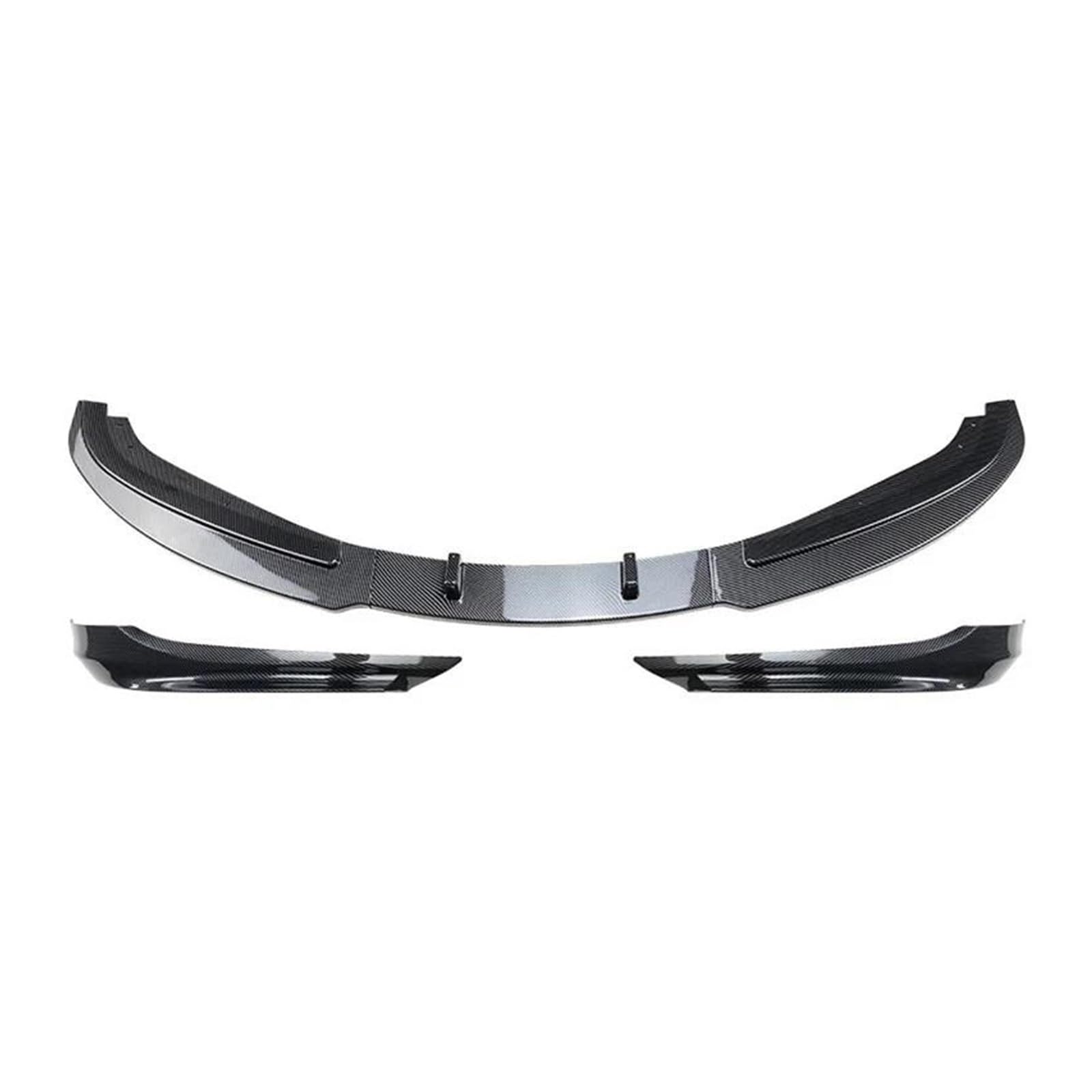 Splitter FRONTSTOßSTANGE Unten Splitter Kinn Lip Spoiler Facelift Tuning FÜR 3ER E90 E91 LCI 320i 318i 320d 2009-2012 Spoiler(Kohlenschwarz) von FTJKKVV