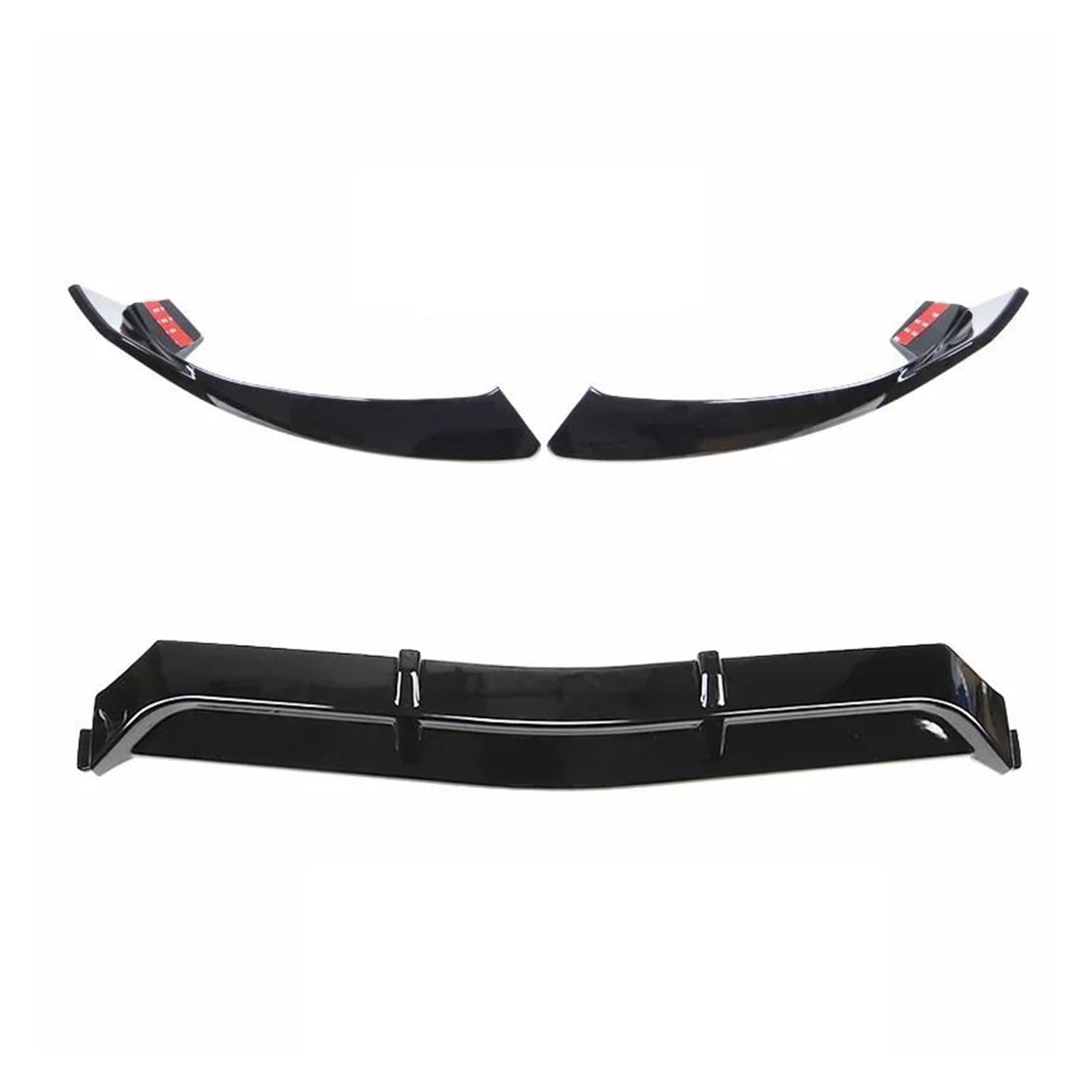 Splitter Frontschürze Lip Body Kit Spoiler Splitter Diffusor Für Benz C Klasse W205 C205 Für Coupe C200 C250 C260 C300 C400 C450 Spoiler(Black 2014-2018) von FTJKKVV