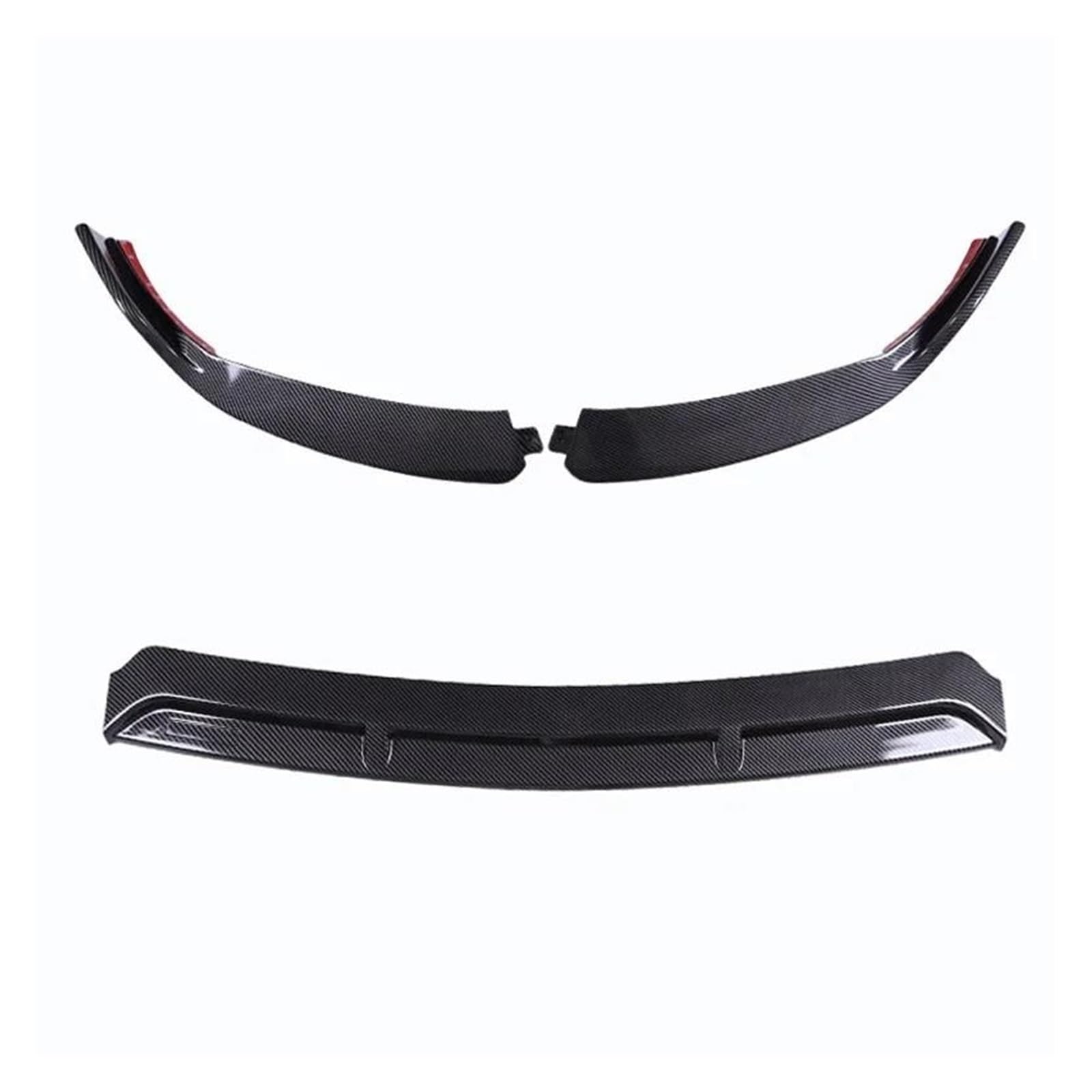 Splitter Frontschürze Lip Body Kit Spoiler Splitter Diffusor Für Benz C Klasse W205 C205 Für Coupe C200 C250 C260 C300 C400 C450 Spoiler(Carbon Fiber 19-21) von FTJKKVV