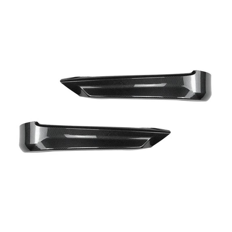 Splitter Für 3er E90 E91 320i 330i 2005-2008 Limousine Basismodell Auto Frontstoßstange Seitensplitter Abdeckung Lippe Entlüftungsspoiler Spoiler(Kohlefaser-Optik) von FTJKKVV