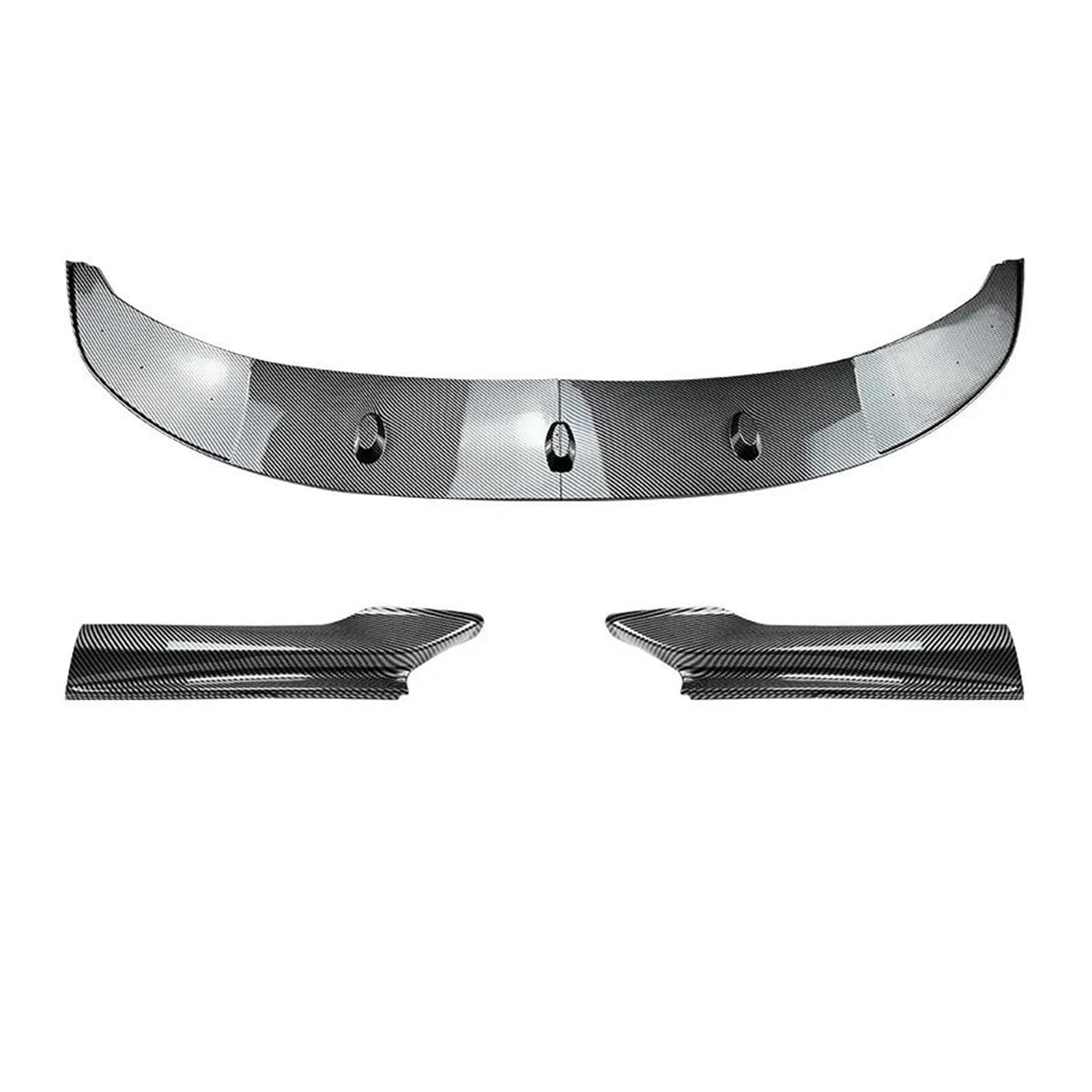 Splitter Für 5 Series F10 F11 Sport 2011-2017 Auto Vorderen Stoßfänger Lip Spoiler Diffusor Splitter Körper Kit Schürzen Abdeckung Schutz Trim Spoiler(Carbon Look) von FTJKKVV